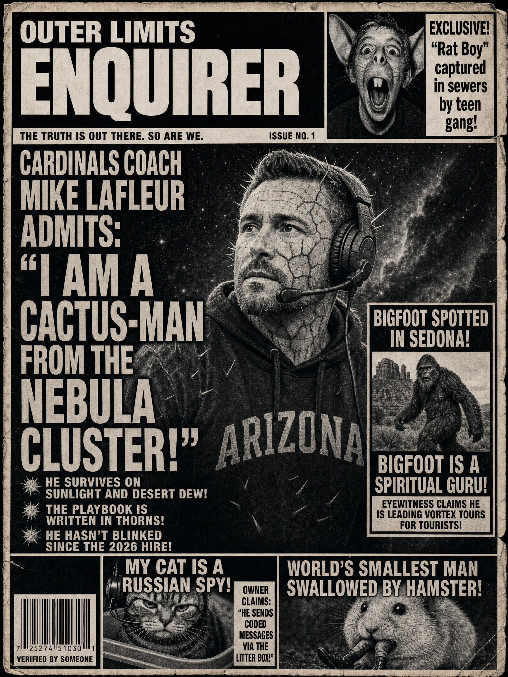 Outer Limits Enquirer — Cardinals edition front page
